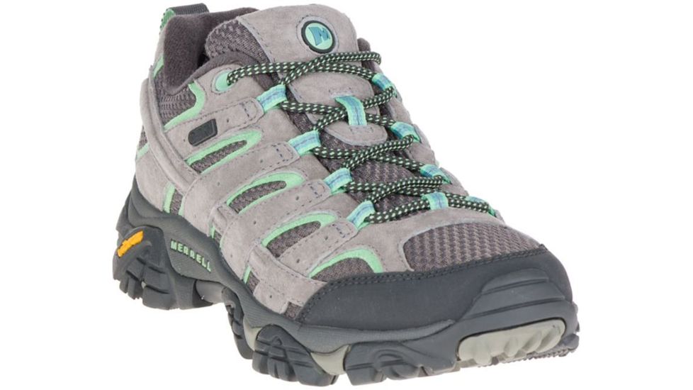 Merrell Moab 2 Waterproof Hiking Shoe - Women's-Drizzle/Mint-Medium-6