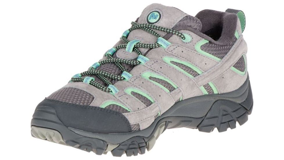 Merrell Moab 2 Waterproof Hiking Shoe - Women's-Drizzle/Mint-Medium-6