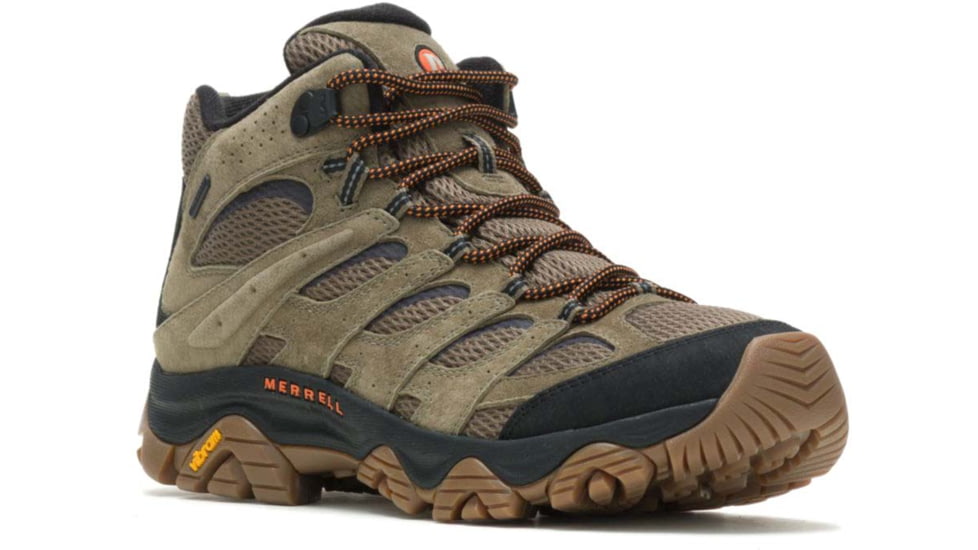 Merrell Moab 3 Mid Waterproof Shoes - Mens, Olive/Gum, 9.5 US, J036549-09.5