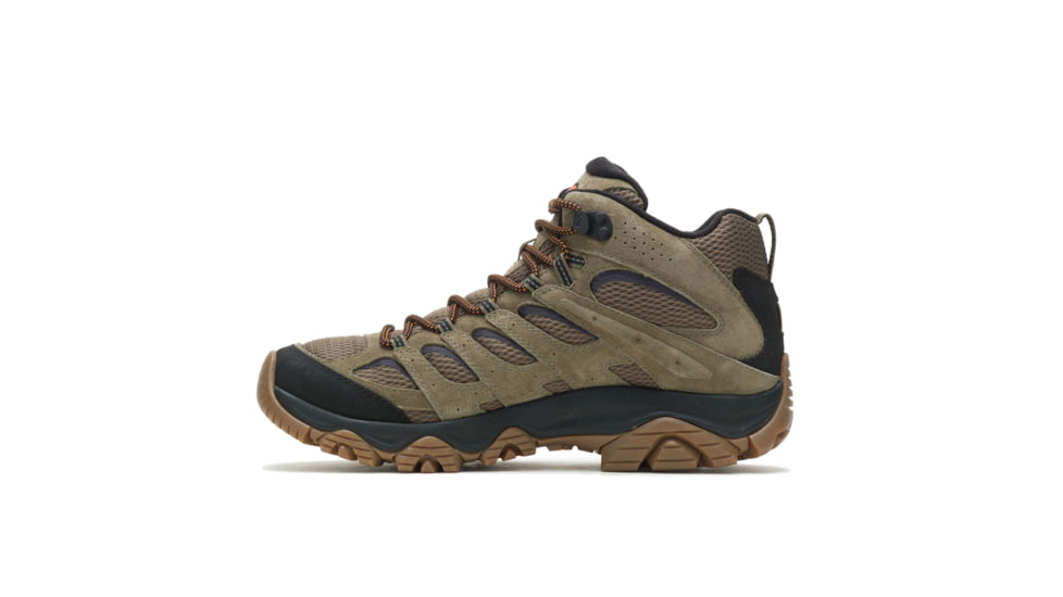 Merrell Moab 3 Mid WP Hiking Shoes - Mens, Wide, Olive/Gum, 11, J036549W-11