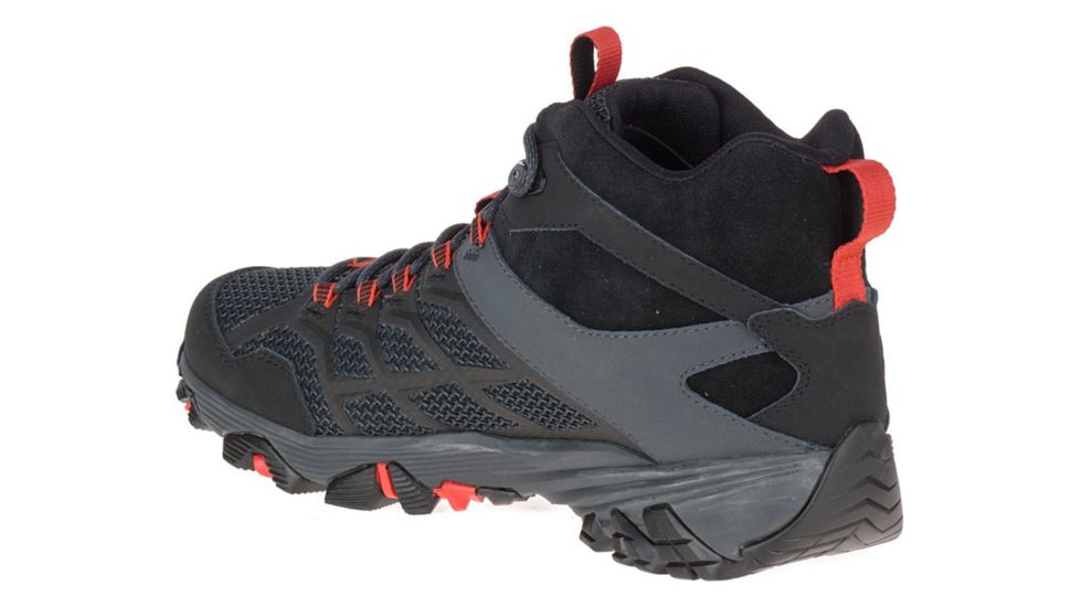 Merrell Moab FST 2 Mid Waterproof Hiking Boots - Men's, Black/Granite, 10, Medium, J77511-10