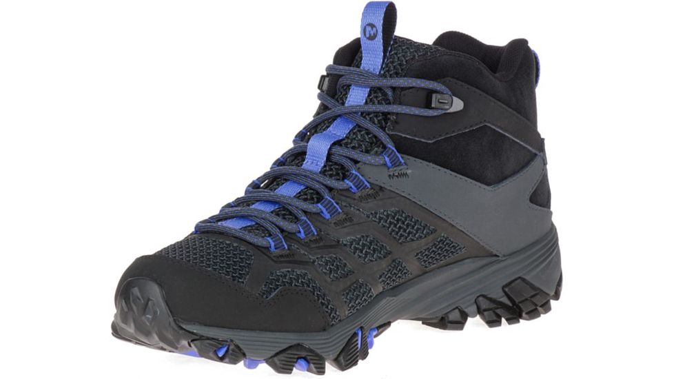 Merrell Moab FST 2 Mid Waterproof Hiking Boots - Women's, Black/Granite, 6.5, Medium, J77518-6.5