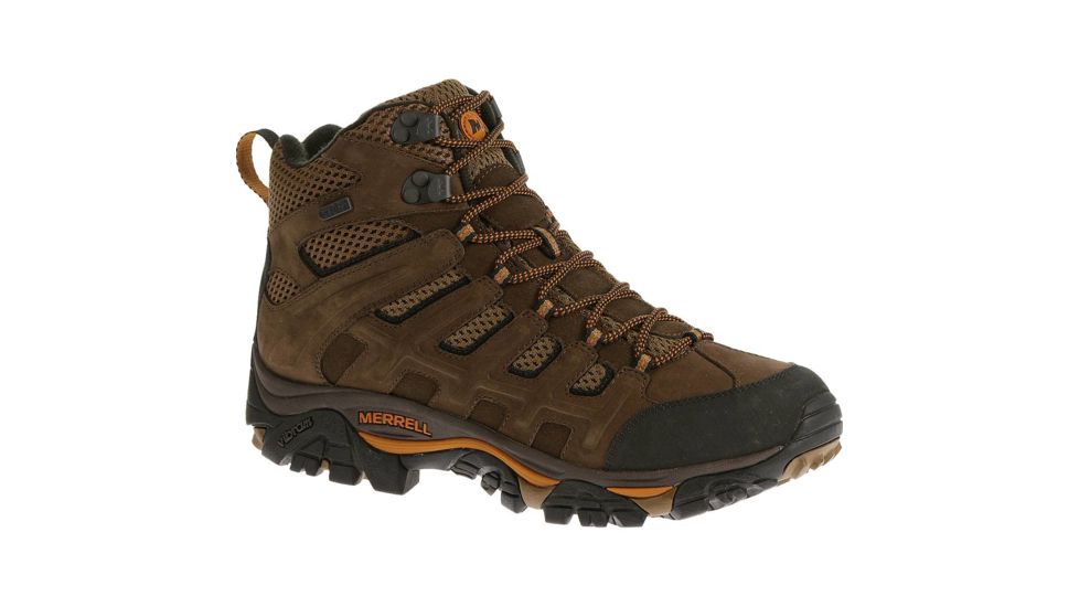 Merrell Moab Peak Mid Ventilator Waterproof Backpacking Boot - Men's-Black Slate-Medium-7 US