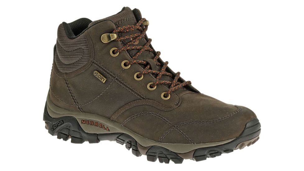 Merrell Moab Rover Mid Waterproof Casual Boot - Mens-Espresso-Wide-11.5 US