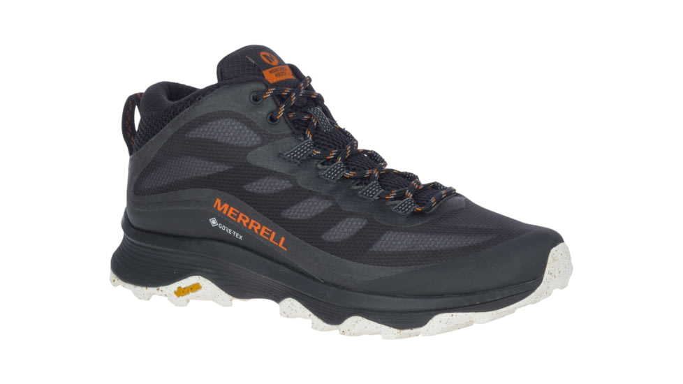 Merrell Moab Speed Mid GORE-TEX Hiking Shoes - Mens, Black, 11.5, J135409-115