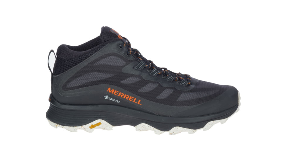 Merrell Moab Speed Mid GORE-TEX Hiking Shoes - Mens, Black, 11.5, J135409-115