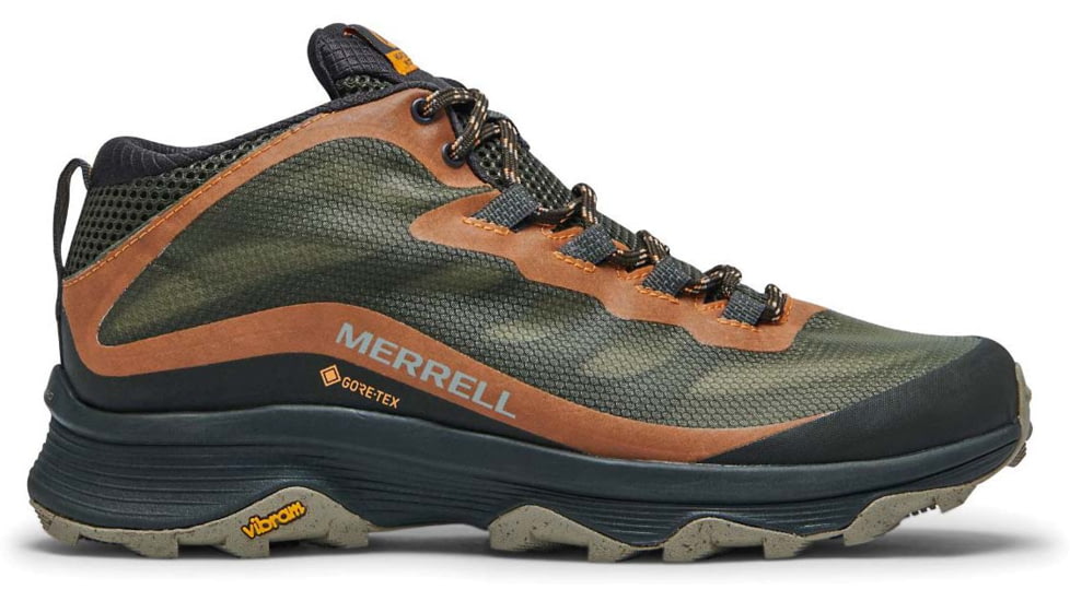 Merrell Moab Speed Mid Gore-Tex Hiking Shoes - Mens, Lichen, 10, Medium, J135411-M-10