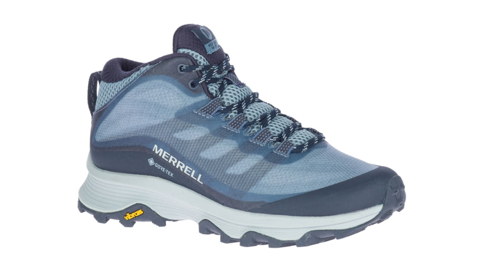 Merrell Moab Speed Mid GORE-TEX Hiking Shoes - Womens, Navy, 7.5, J135418-75