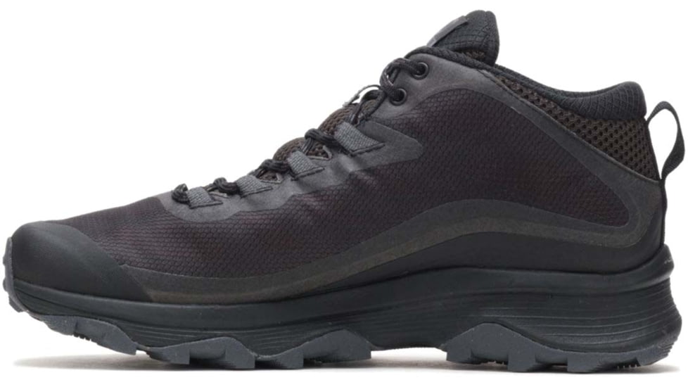 Merrell Moab Speed Mid Gore-Tex Shoes - Mens, Black/Asphalt, 8.5 US, J067075-08.5