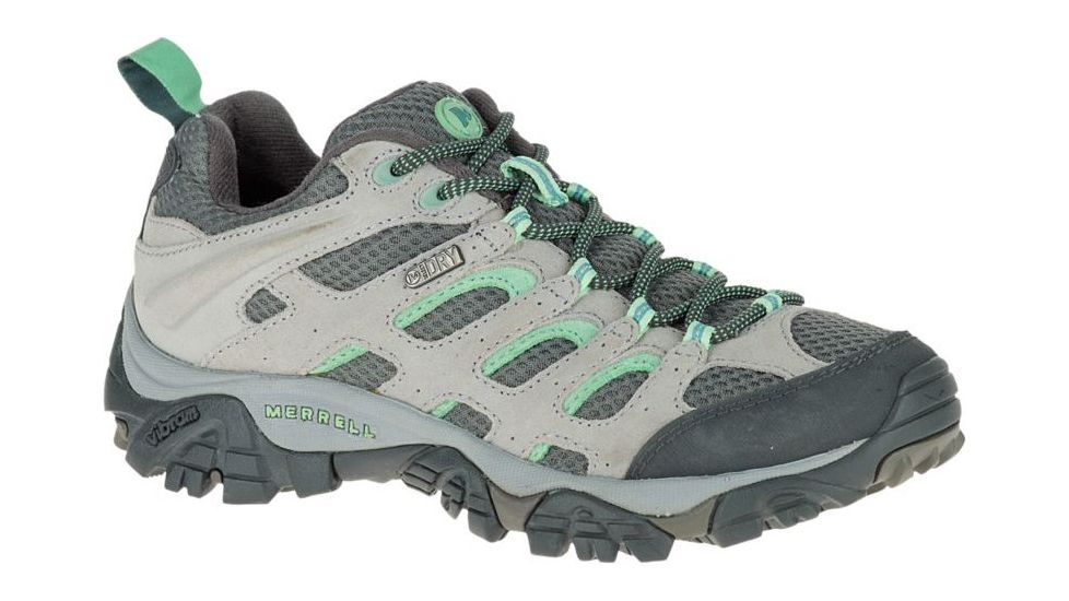 Merrell Moab Waterproof Hiking Shoe - Women's -Drizzle/Mint-Medium-8