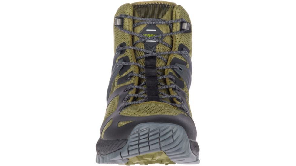 Merrell Mqm Ace Mid Waterproof - Mens, Olive/Lime, Medium, 9, J48735-9