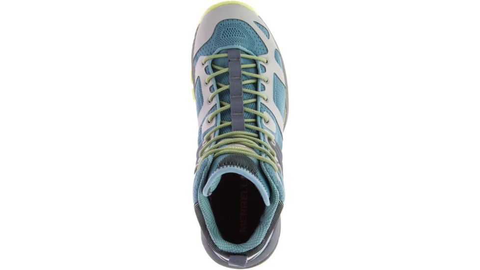 Merrell Mqm Ace Mid Waterproof Hiking Shoes - Women's, Smoke/Lime, Medium, 6.5, J53104-6.5