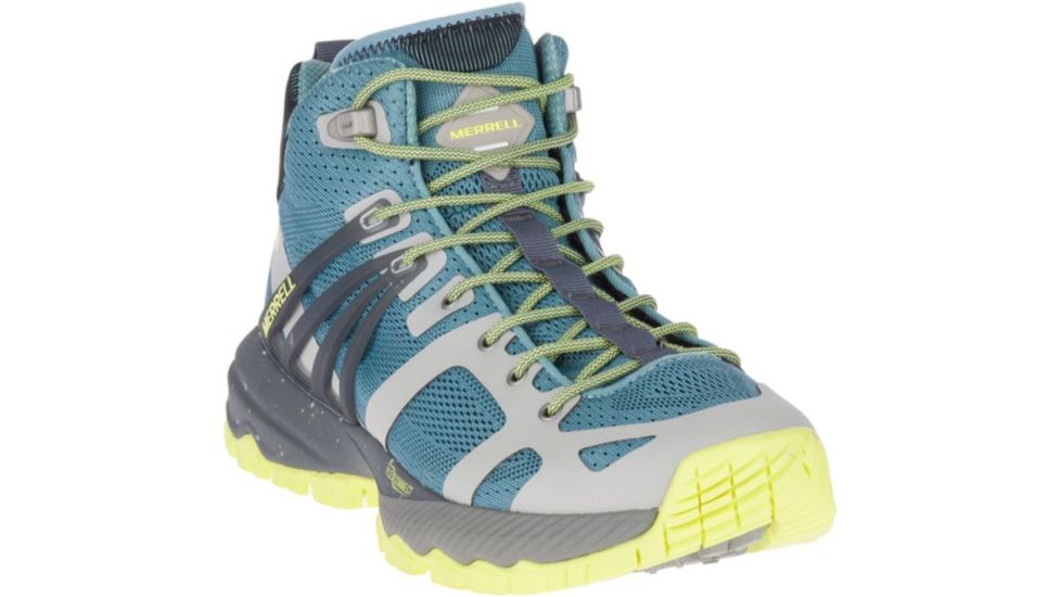 Merrell Mqm Ace Mid Waterproof Hiking Shoes - Women's, Smoke/Lime, Medium, 6.5, J53104-6.5