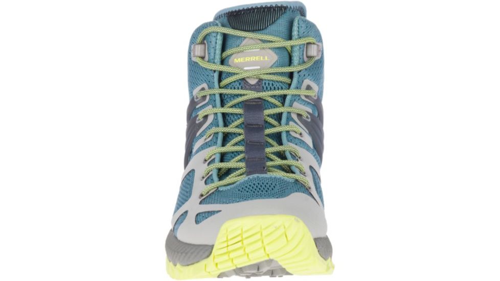 Merrell Mqm Ace Mid Waterproof Hiking Shoes - Women's, Smoke/Lime, Medium, 6.5, J53104-6.5