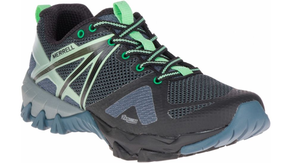 Merrell MQM Flex Hiking Shoe, Medium - Womens, Grey/Green/Black, 5 US J12338-20-5