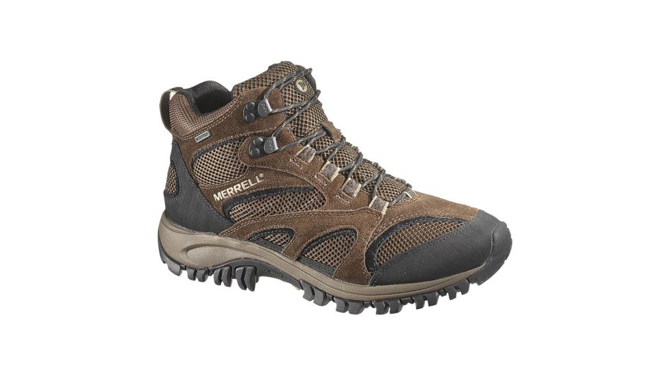 Merrell Phoenix Mid Waterproof Hiking Boot - Men's-Chocolate/Coriander-Medium-8 US