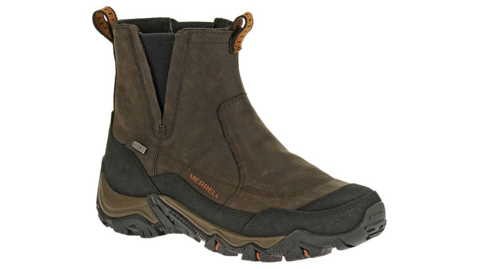 Merrell Polarand Rove Pull Waterproof Winter Boot - Men's-Black/Slate-Medium-7 US