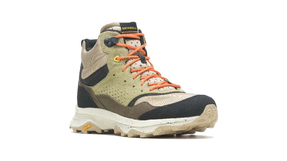 Merrell Speed Solo Mid Waterproof Shoes - Mens, Clay/Olive, 8.5 US, J004535-08.5
