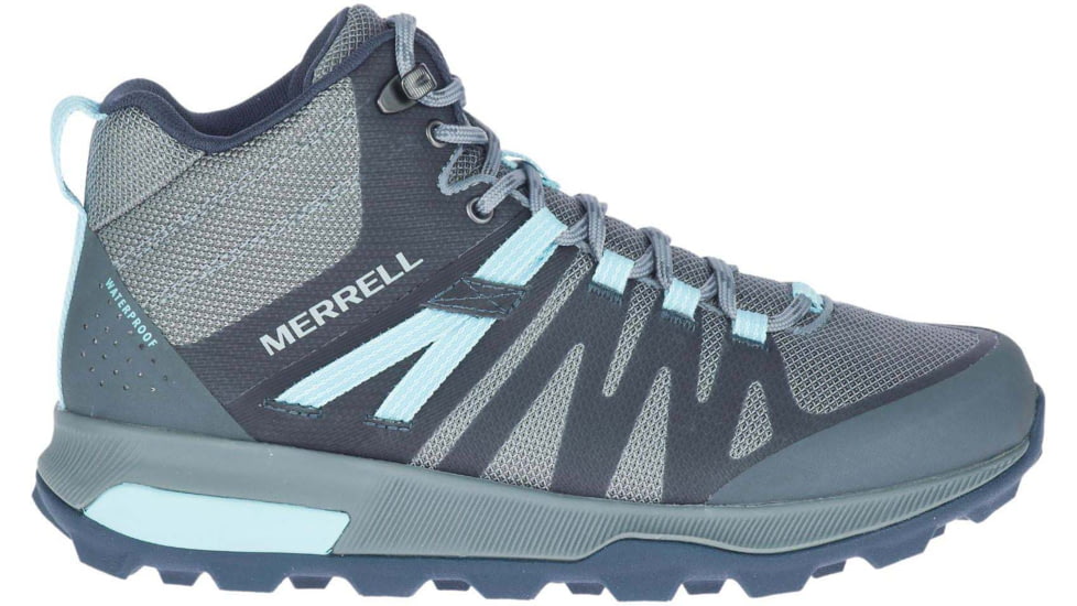 Merrell Zion FST Mid Hiking Shoe - Womens, Storm/Canal, 7, Storm/Canal, 7, J035404-Storm/Canal-7