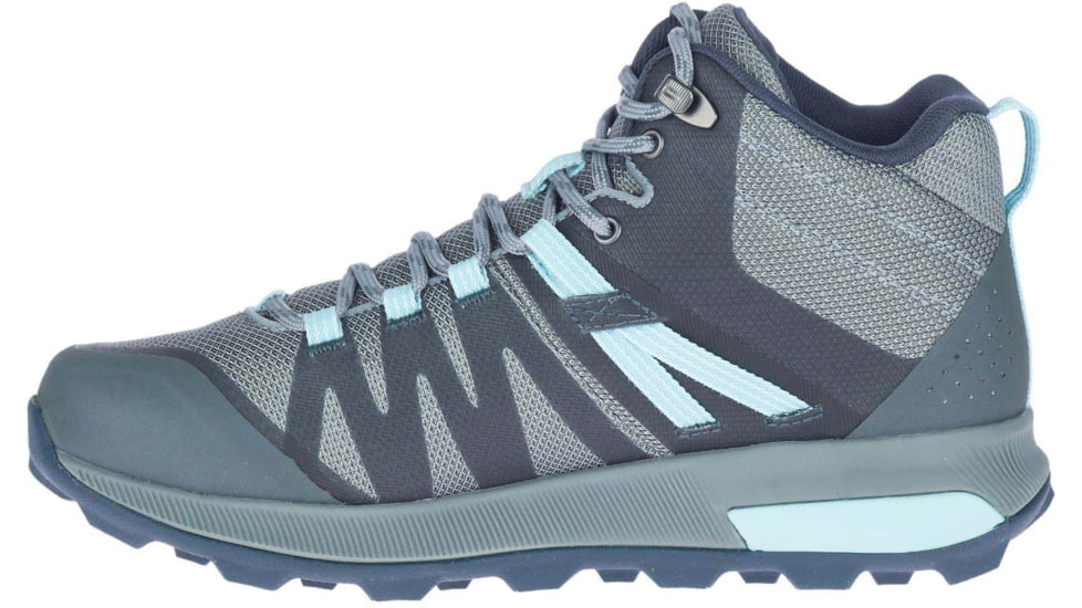 Merrell Zion FST Mid Hiking Shoe - Womens, Storm/Canal, 7, Storm/Canal, 7, J035404-Storm/Canal-7