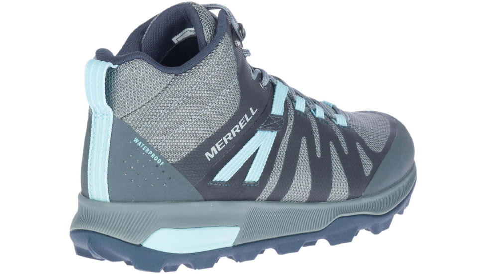 Merrell Zion FST Mid Hiking Shoe - Womens, Storm/Canal, 7, Storm/Canal, 7, J035404-Storm/Canal-7