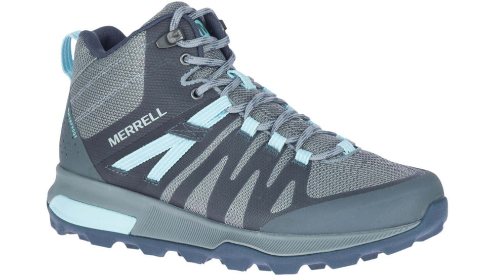 Merrell Zion FST Mid Hiking Shoe - Womens, Storm/Canal, 7, Storm/Canal, 7, J035404-Storm/Canal-7