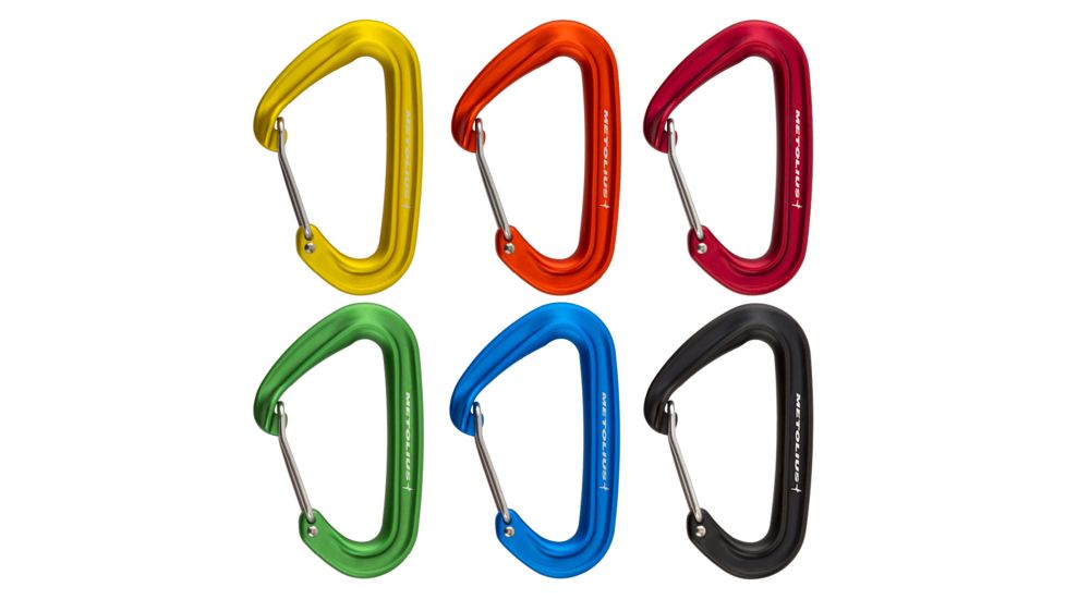 Metolius Bravo II Wiregate Carabiners, Black, BRWR002.01