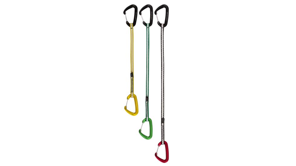 Metolius Bravo II Long Draw Carabiners, Black/Yellow, 12 in, BRAV312.07
