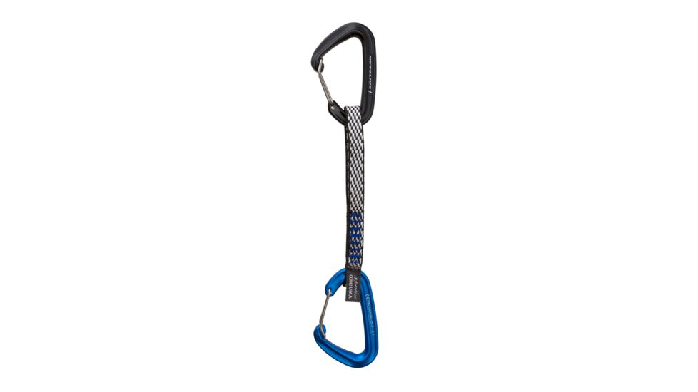 Metolius Bravo II Quickdraw Carabiners, Black/Blue, 6 in, BRWW206.01