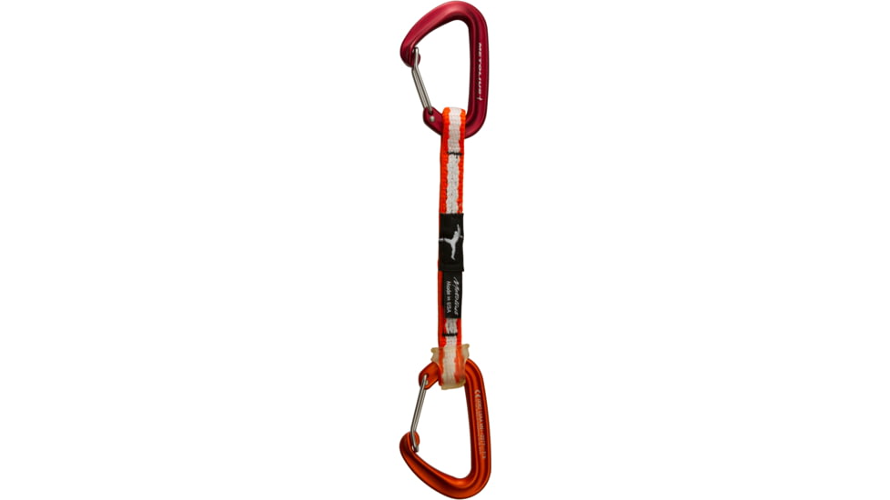 Metolius FS Mini II Wiregate Quickdraw-Red/Orange-6 in