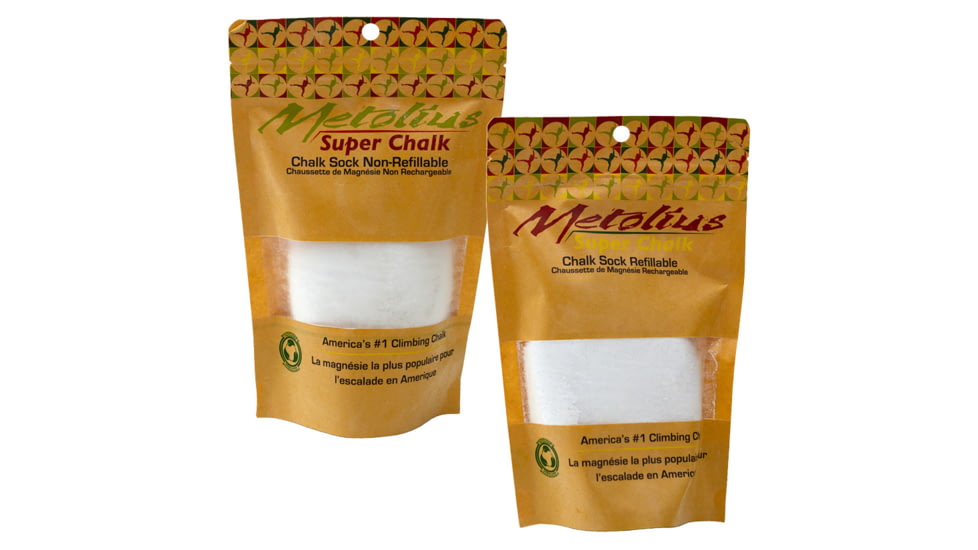 Metolius Super Refillable Chalk Sock, White, CHREF001