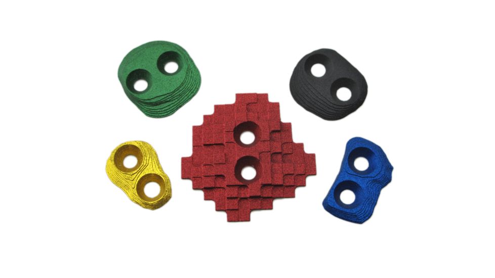 Metolius Mini-Tech Screw On Footholds, 5 Pack, Assorted, MTEC205