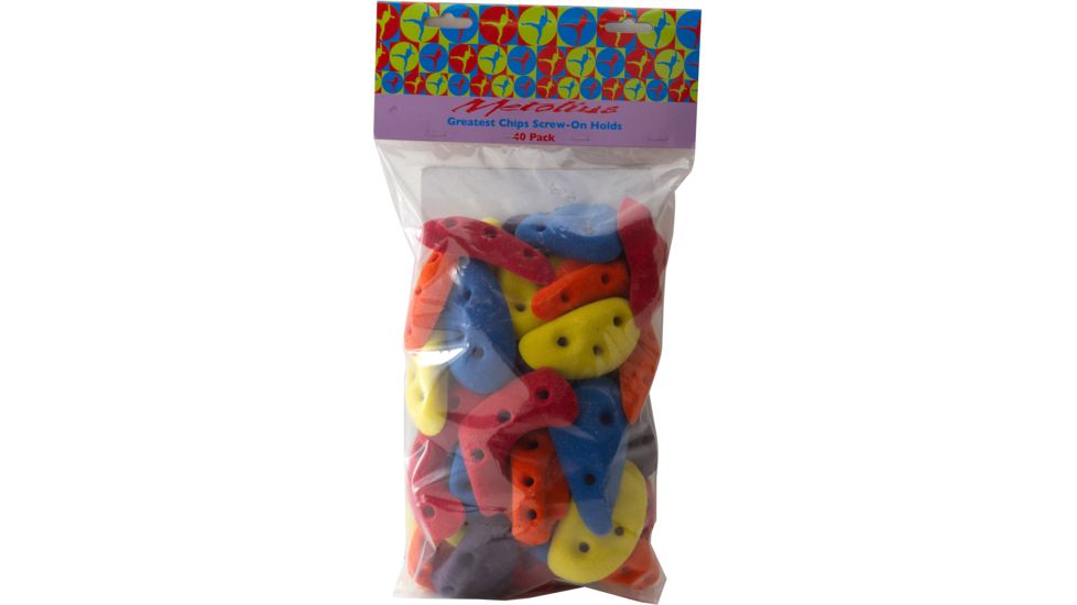Metolius Greatest Chips Screw On Holds, Set of 12, Assorted, PUCHIP040