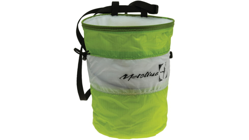 Metolius Ultralight Chalk Bag Cylinder-Green/White