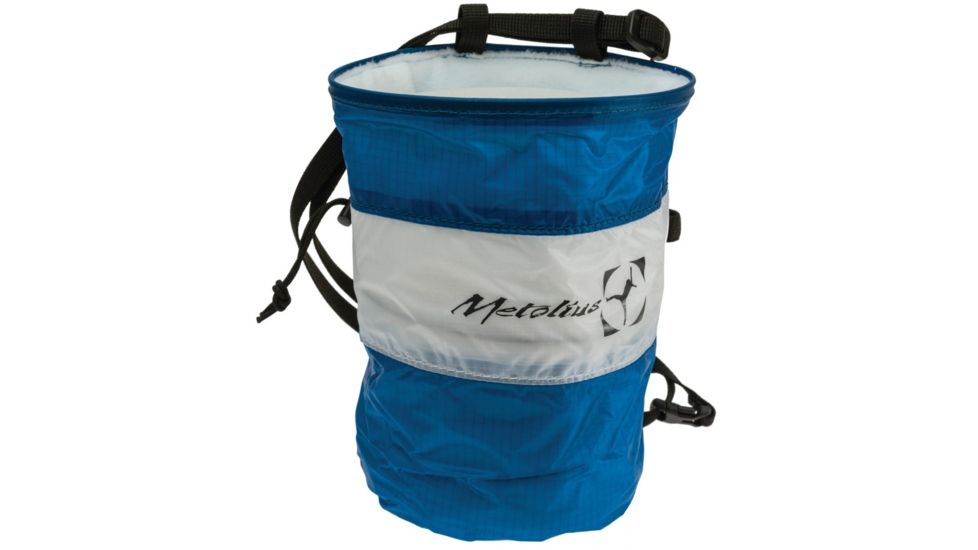 Metolius Ultralight Chalk Bag Cylinder-Teal/White