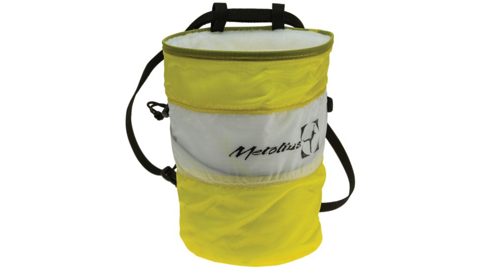 Metolius Ultralight Chalk Bag Cylinder-Yellow/White
