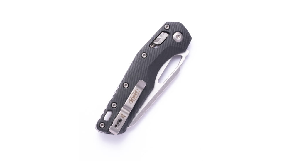 Microtech MSI Fluted G-10 STW STD 3.88in Folding Knife, Black, 210-10FLGTBK