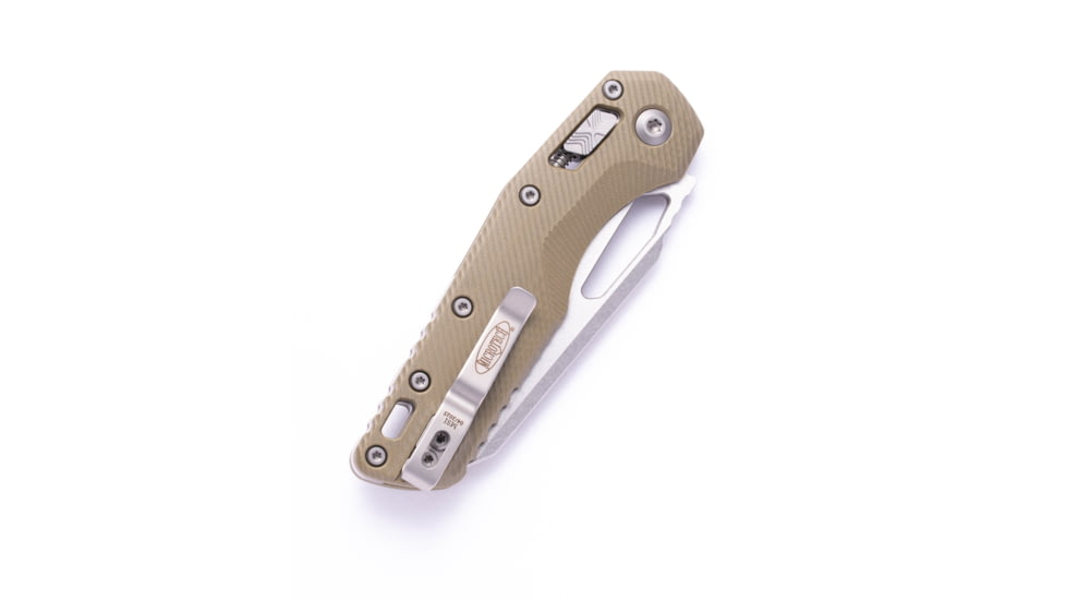 Microtech MSI Fluted G-10 STW STD 3.88in Folding Knife, Od Green, 210-10FLGTOD