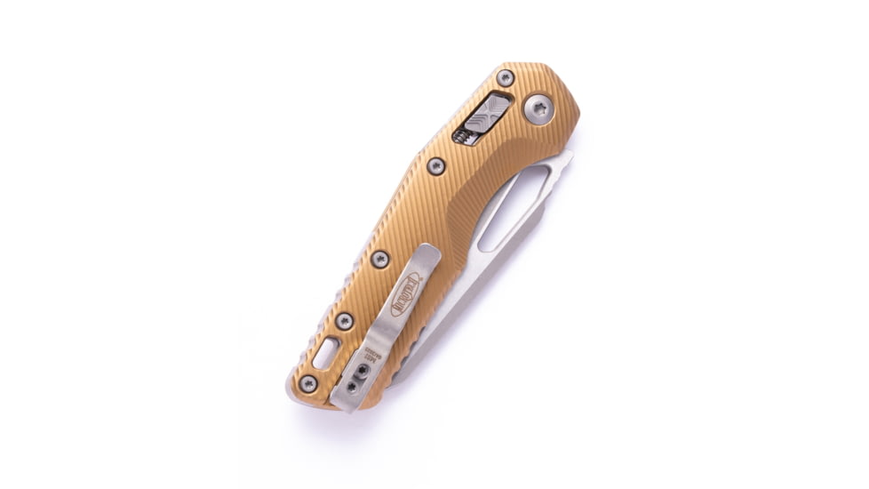 Microtech MSI S/E Apocalyptic Standard Fluted Aluminium 3.88in Folding Knife, Tan, 210-10APFLTA