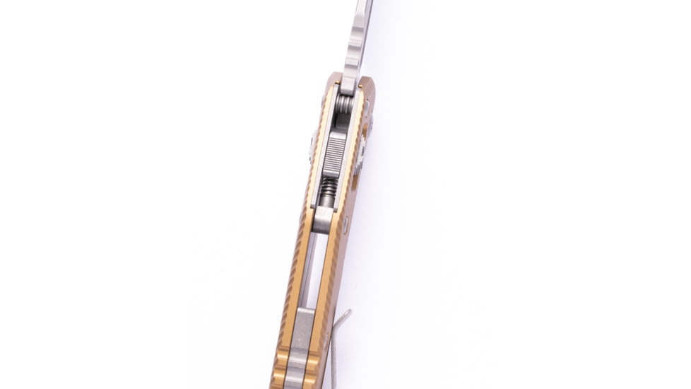 Microtech MSI S/E Apocalyptic Standard Fluted Aluminium 3.88in Folding Knife, Tan, 210-10APFLTA