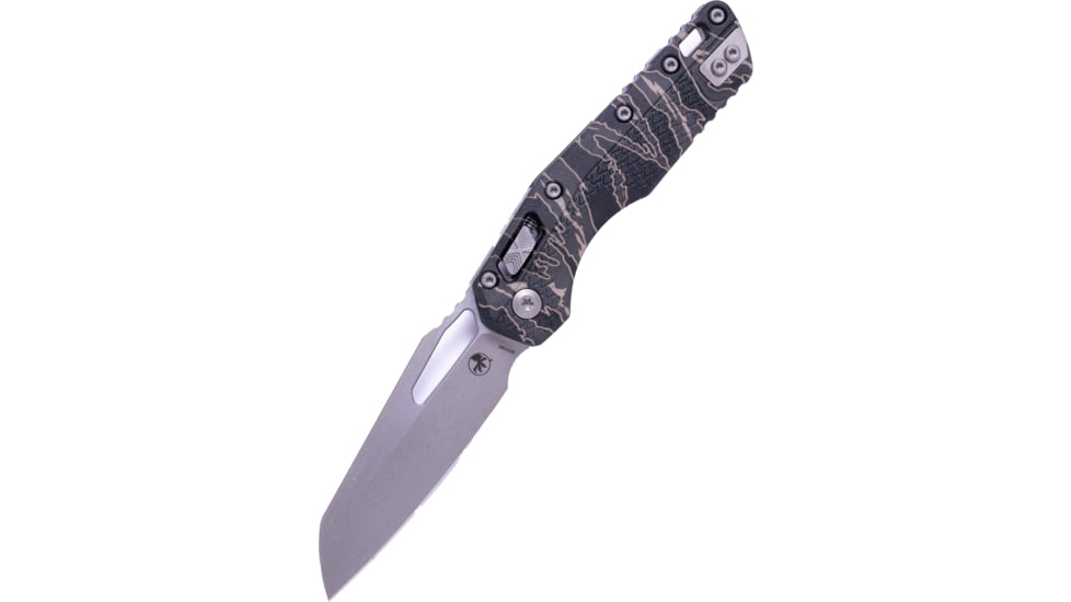 Microtech MSI S/E Tri-Grip Polymer Tactical Apocalyptic Standard 3.88in Folding Knife, Tiger Stripe Camo, 210T-10APPMTSC