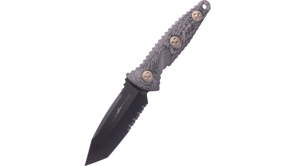 Microtech Socom Alpha Mini TE DLC CF Handles Part Serrated Bronze HW, 3.75in, 114M-2DLCCFS