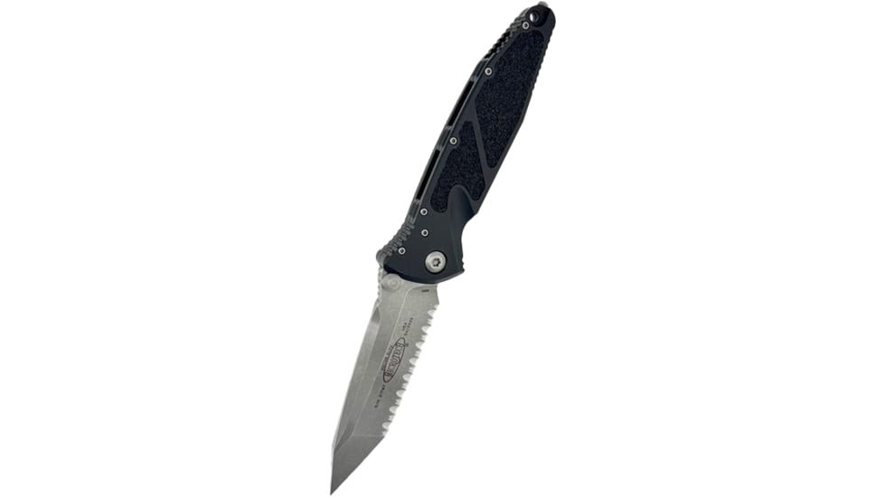 Microtech Socom Elite Manual T/E Apoc F/S 4in Folding Knife, Black, 161-12AP