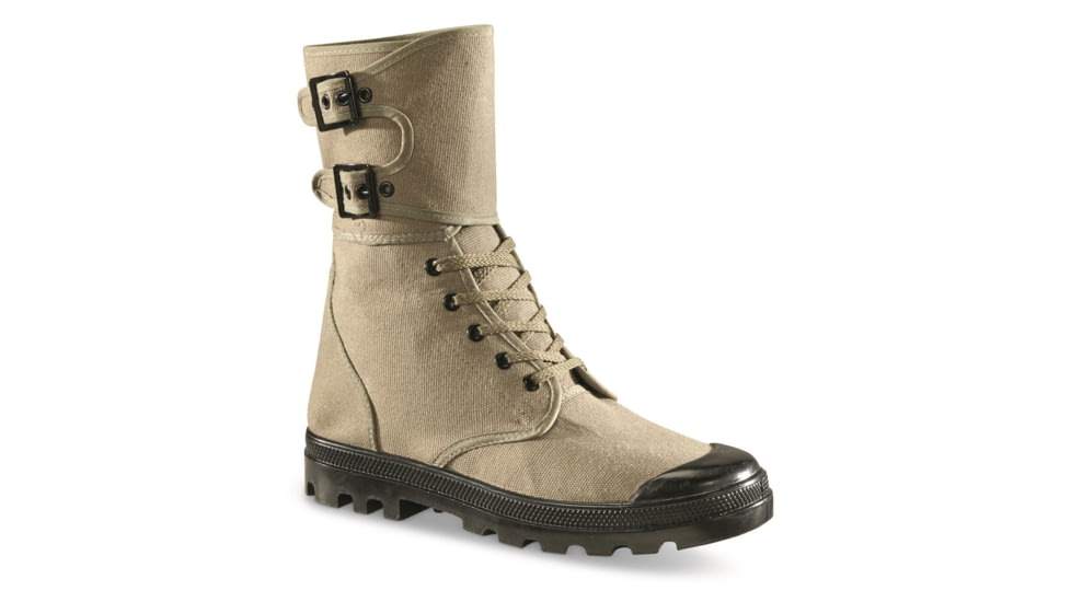 MIL-TEC Canvas Combat Boots W/Buckle, OD Green, 13, 12830000-046