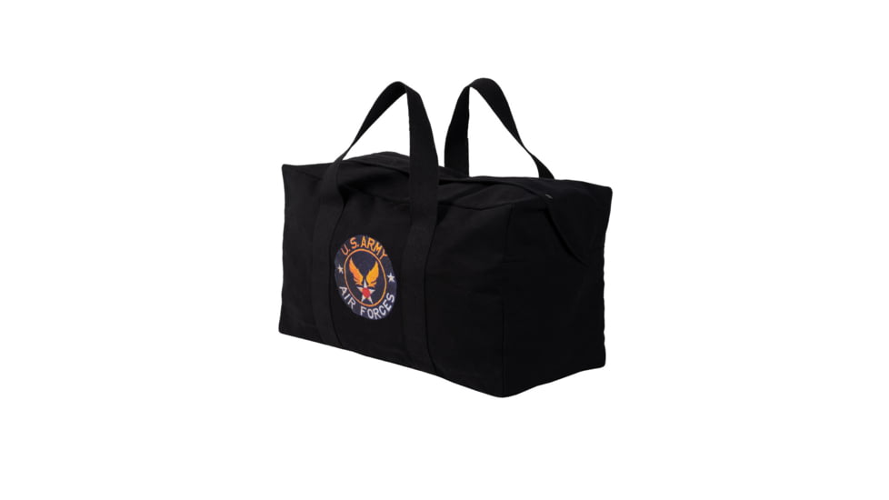 MIL-TEC Cotton Parachute Cargo Bag W/Logo, Black, 13827102