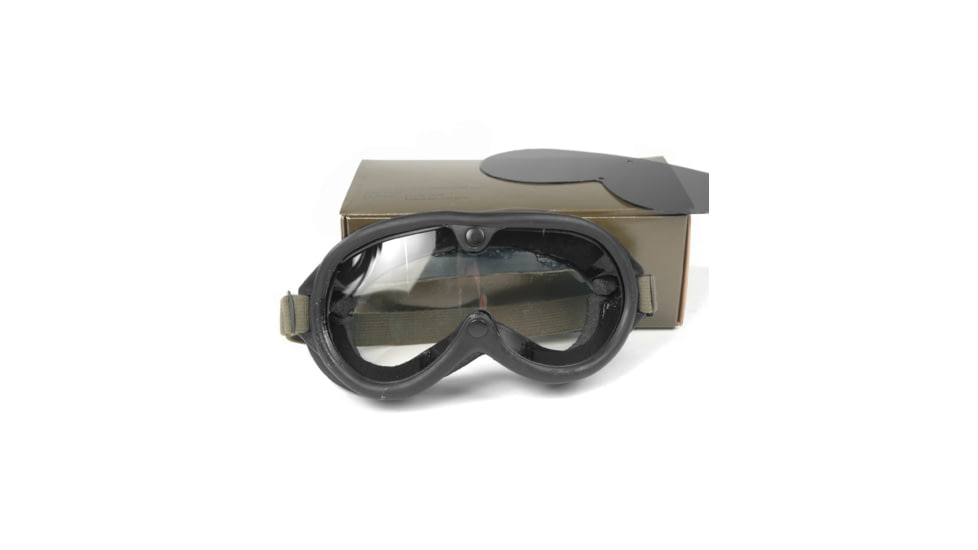 MIL-TEC Us Style M44 Sun Wind &amp; Dust Goggles, Black, Adjustable, 15611000