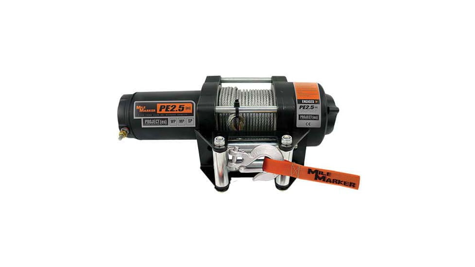 Mile Marker PE2.5 ATV/UTV Winch, 2.500 lb Capacity, 77-50105BW