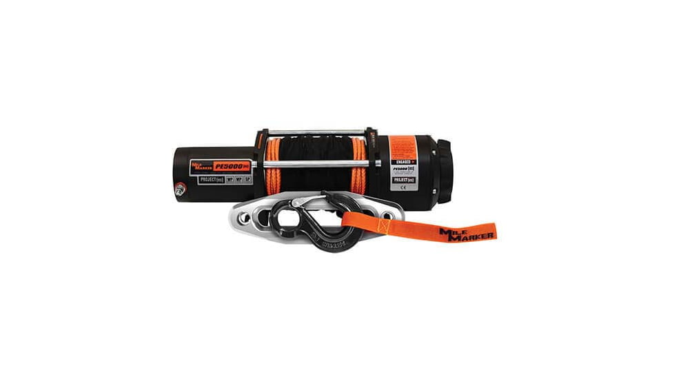 Mile Marker PE5000 ATV/UTV Winch with Synthetic Rope, 5.000 lb Capacity, 77-53120W
