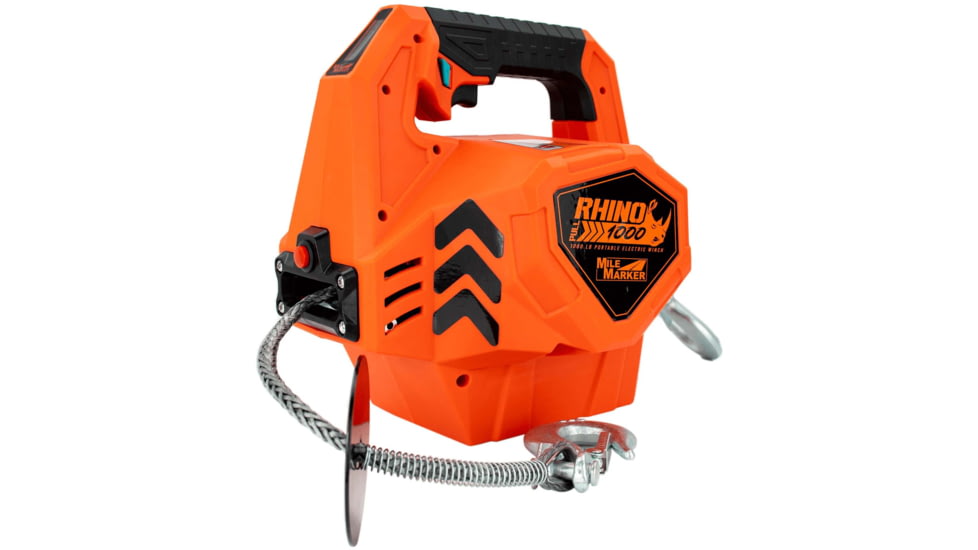 Mile Marker Rhino Pull Winch, 1000 lb, Portable, 24V, 71-1000