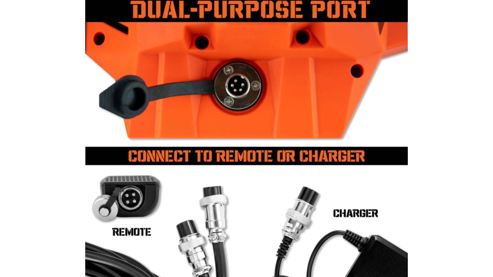 Mile Marker Rhino Pull Winch, 1000 lb, Portable, 24V, 71-1000